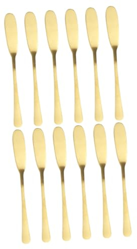 Alipis 12stücke Teiliges Edelstahl Butter Und Crememesser Zum Streichen Von Butter Käse Und Marmelade Für Tortendekoration Der Küche
