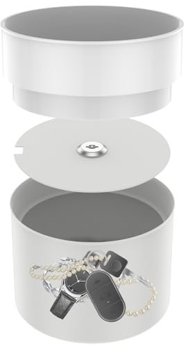 Pot de fleurs Diversion Safe avec poche d'argent et serrure, 2 couches coffre-fort caché secret décoratif pour cacher de l'argent, des bijoux, des clés