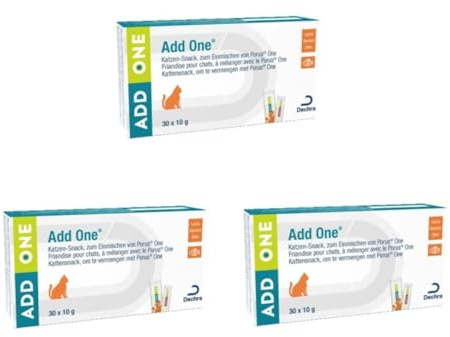 Porus Add One | Geschmacksrichtung Lachscreme | 3er Pack | 3 x 30 x 10 g | Ergänzungsfuttermittel für Katzen | Leckerer Verwöhn-Snack zum Einmischen One