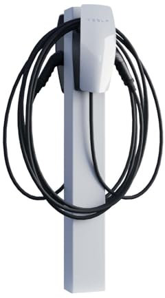 Tesla VoltStand for Two Colonne de charge avec ancrage au sol Blanc