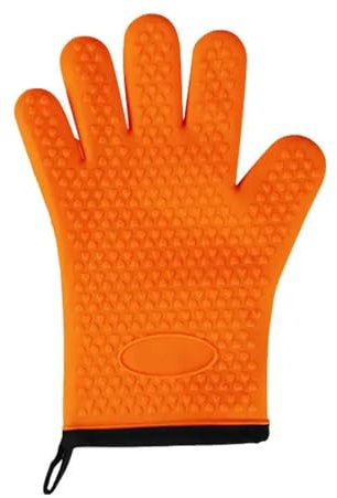 1 paio di guanti da forno a mano in silicone per forno a microonde cottura cucina anti-scottatura antiscivolo BBQ Pot Holder Mitt