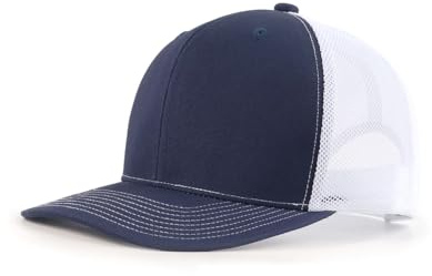 Zylioo M/L/XL/XXL nättruckerkeps stort huvud, sommar löpning sport keps storlek 57–64 cm, UV-skydd basebollkeps, Marinblå-vit, XL-XXL