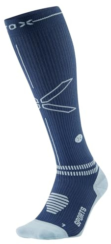 STOX Energy Socks, Sportsocken Herren, Kompressionklasse 23-32 mmHg, Gepolstertes Fußbett, Kompressionsstrümpfe, Sport Kompressionssocken, Stützstrümpfe, Thrombosestrümpfe, Kompression Kniestrümpfe