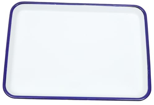 VALICLUD Bandeja Esmaltada Para Hornear De Cocina Bandeja Rectangular Multifuncional Antiadherente Para Tartas y Pizza Horno