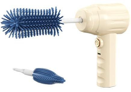 Electric Spins Scrubber With Replaceable Cleaning Brush Head Baby Bottle Cleaner Effective Cleaning Tool Efficient Bottle