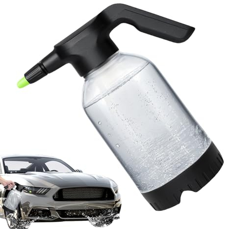 Spruzzatore di schiuma elettrica per lavaggio auto - 2L Spruzzatore elettrico automatico per - Borraccia ricaricabile per lavaggio e dettaglio di veicoli, camion e campeggio