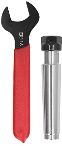 Respicefinem Juego de 2 portabrocas cónicos hechos de acero con alto contenido de carbono para torno de fresado CNC con llave Moldeo integral Alta concentricidad No es fácil de