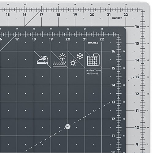 Arteza Schneidematte, A2 (18 x 24 Zoll), 3 mm dick, selbstheilende Schneideunterlage, doppelseitig für Rollschneider, zum Nähen, Quilten und Basteln