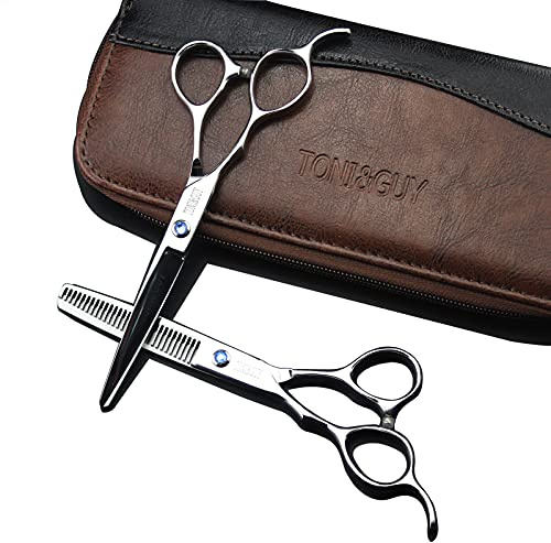 Linkshänder Haar Gerade Ausdünnung Schere Barber Salon Werkzeuge Professional Hair Schneiden Schere Haare Schere Friseur Schere Kit,6Inch