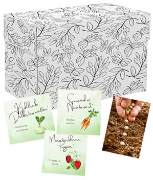 [ Boxiland ] Calendario de Adviento de semillas para que los jardineros siembren I 24 deliciosas variedades de verduras, hierbas y frutas para el jardín Calendario de Adviento 2025