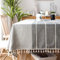 SUNBEAUTY Tischdecke Leinen Baumwolle Abwaschbar Tischtuch Rechteckig Tisch Decke Waschbare Tafeldecke 140x240 cm für Home Küche Speisetisch Dekoration