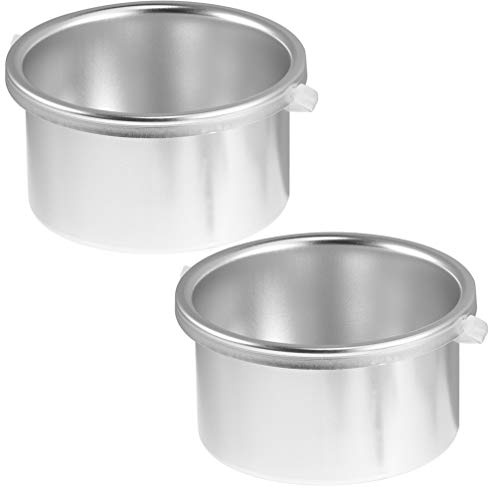 iplusmile Wachswärmer Innentopf - Professioneller Elektrischer Wachswärmer Ersatztopf - 12 X 6 5 Cm Wachsschale für Haarentfernungsmaschine (2 Stück)
