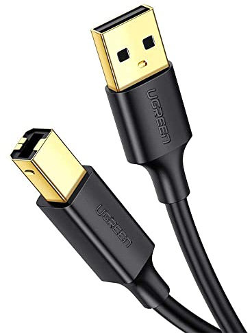 UGREEN Cable de Impresora US135 USB 2.0 a USB Tipo-B 1m Negro