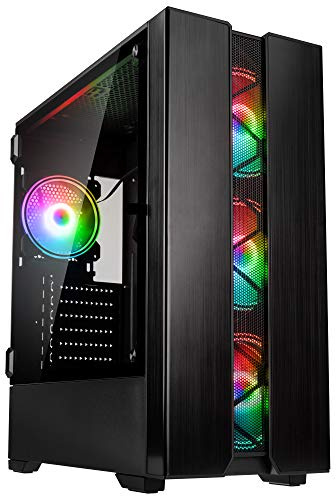 KOLINK Phalanx V2 Midi Tower PC Case E ATX Case A RGB PC Case per PC, Gaming Tower, PC Custodia con ventola, Computer Case Gaming, Airflow Case