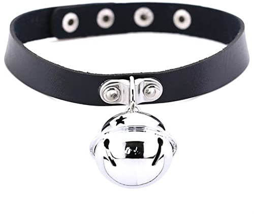 WWNSM Cosplay Bell Halskette Glocke Halskette Glocke Hals (Metal Color : Black)
