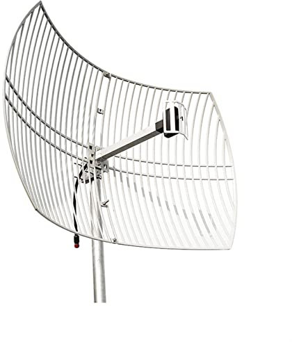 MGRAS Rejilla parabólica direccional del Extensor de WiFi de Rango Ultra Largo (Refuerzo de señal de Alta Velocidad) de la Antena Exterior 2.4G de Alta Ganancia Antenas de comunicación(15dBi)