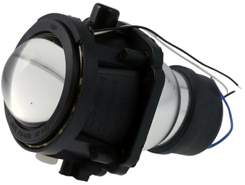 Ellipsoidscheinwerfer H3 Motorrad Abblendlicht mit LED Positionsleuchtenring