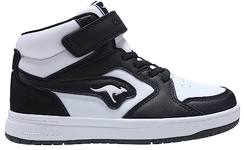 KangaROOS Unisex Kinder K-cp Hogan Ev Sneaker, Jet Black White, 36 EU