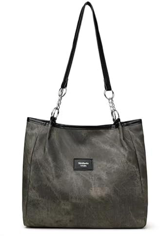 JSNOM Umhängetasche Damen Handtasche Henkeltasche: Crossbody Bag Stylische Wasserdichte mit Verstellbarem Gurt, Casual Multifunktionale Schultertaschen (Grau)