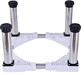 Base de Support pour Machine à Laver Base réglable pour Machine à Laver Résistant à l'humidité Anti-Rouille Sèche-Linge Réfrigérateur Support Haut Universel surélevé 29-32 cm Grand Meuble de