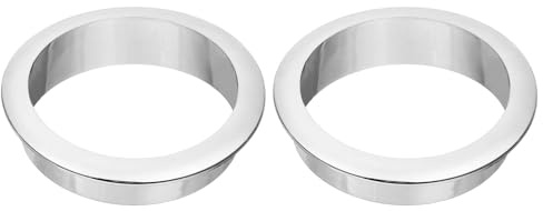 sourcing map 2 Pcs 2.36 inch (60mm) Nylon Desk Grommets, Plastic Cable Hole Cover, Wire Cord Cable Organizer for Computer Desk Cabinet, Silver