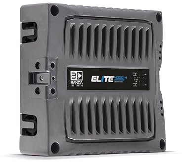 Banda Audioparts Elite 4000.4 2-Ohm Stable 4-Channel Car Amplifier 4x1000W RMS @ 12.6V Class D Full Range Amp, Compact High-Efficiency 4CH Amplifier for Speakers & Subwoofers and Drivers and TWEETERS