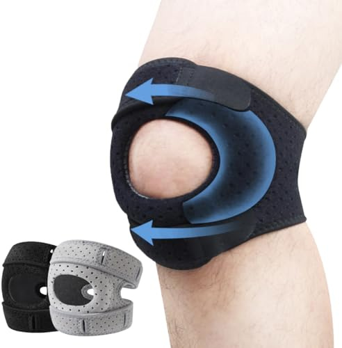 Guiguishiny Rodillera, Rodillera Deportiva Ortopédica de Neopreno con Almohadilla de Gel para Rótula para Recuperación Postoperatoria Deportiva, para Senderismo, Escalada, Soporte Deportivo