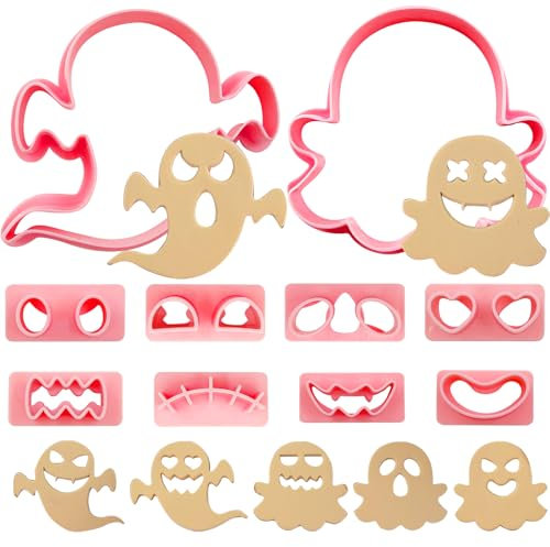 YeahBoom 10 Pezzi Formine Biscotti Halloween 3D Pressabili, Tagliabiscotti Set, Stampi per Decorare Biscotti, Dolci e Torte