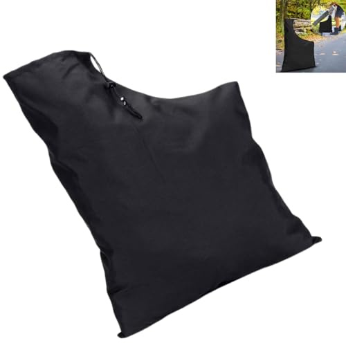 Sacchetto per soffiatore foglie,Borsa per Soffiare le Foglie 60x44cm sacchetto per foglie con cordino,Sacco di Raccolta per soffiatore di Foglie per Giardino Cortile (nero)