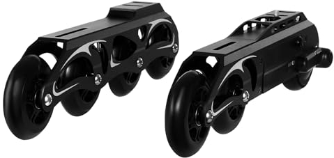 Elektrisch Inline-Skates Räder mit Fernsteuerung, 2 Stück Kinder Hoverboard, 3 Geschwindigkeiten Einstellbar, 5 Grad Steigfähigkeit, 8,08-9,32 mph, Inliner Räder für Kinder und Erwachsene