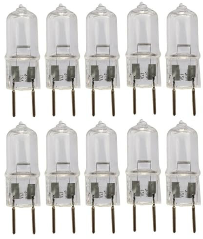 UGEFKMQ 10Pc Halogen Lamp GY6.35 50 Watt 24 Volt Halogen Light Bulb 20W GY6.35 Bi-Pin Capsule Bulb 24V 75W Warm White,250W