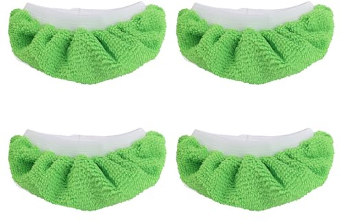 Tinoaly 4 Stück Dampfreiniger Pads für Handdampfreiniger, Mikrofasertücher Bezug Wiederverwendbar und Waschbar Dampfwischer-Ersatzpads Kompatibel mit Bissell Steam Shot, PurSteam, Comforday