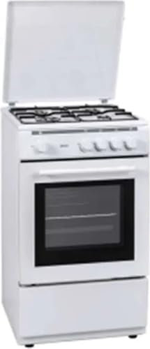 COOK5050NV - Cucina a gas con forno, 4 fuochi, 50x50 cm, Bianco