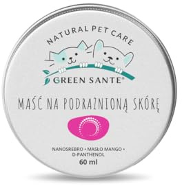 Green Sante - Professionell Wundsalbe für Hunde & Katzen mit Silber-Nanokolloid, Sheabutter, Vitamin D, Biolin - Regenerierende und schützende Salbe bei Hautirritationen -Salbe - 60 ml