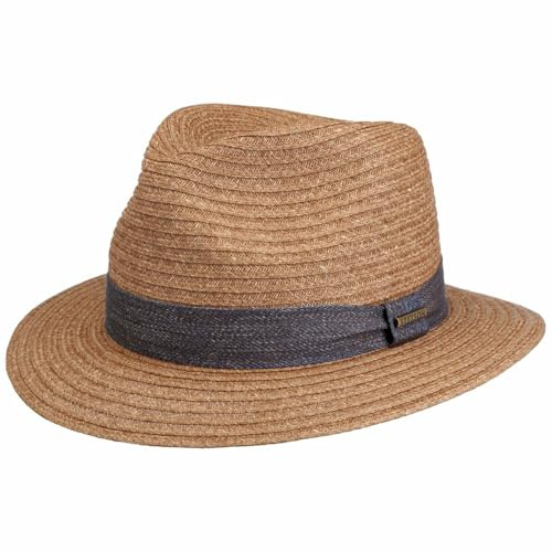 Stetson Toyo Traveller Strohhut Stoffgarniturband Herren Frühling Sommer