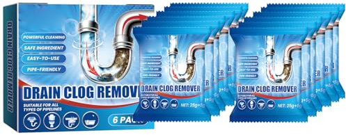 Potente Polvere di Scarico per Lavello,Polvere Detergente Per Scarico,Pulitore per tubi a Schiuma Rapida,Sblocca Gli Scarichi Intasati con Facilità,2 Box