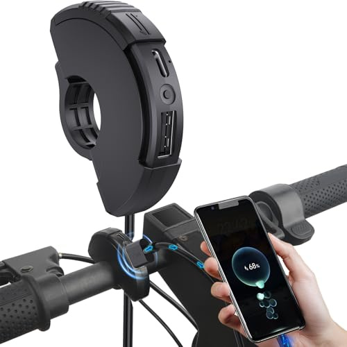 E Scooter USB C Steckdose, Scooter Handyladegeräte Wasserdicht 20W Schnellladegerät USB-A & Type-C Telefon Ladegerät XT60U-F für ninebot MAX G30 G30D, Scooter Zubehör für Telefone, Tablets, GPS