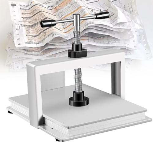 Manuelles Papierpresswerkzeug zum Buchbinden, Abflachen von Briefmarken, Rechnungen, A3-Größe, Buchpresse, Bindemaschine