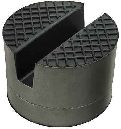 STIX Gummiauflage 50 mm für Rangierwagenheber mit Nut 36 mm hoch | Schützt Unterboden und Schweller, Robustes Gummi, Für Rangierwagenheber