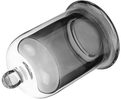 UKCOCO Campane Trasparente con Base Candela Decorativo per Decorazioni Nuziali e