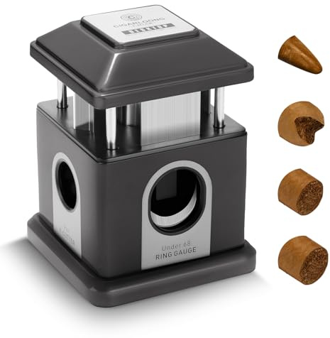Cortador de cigarros de alta calidad, guillotina 4 en 1, cortador recto de calibre 32-68, calibre 55, corte en V, hoja de acero inoxidable multifuncional, regalos de lujo de moda para los amantes de