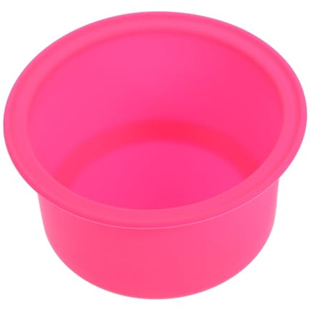 WOFASHPURET Silicone Non-stick Wax Melting Bowl for Hair Removal Wax Heater Accessory Pink Heat Resistant Inner Pot Replacement Pot