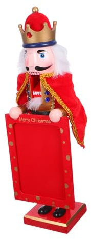 SAFIGLE Casse-Noisette Personnage Traditionnel Cadre Photo Décoration Noël Cadeau de Fêtes Intérieur Bois Noël Collection Casse-Noisette