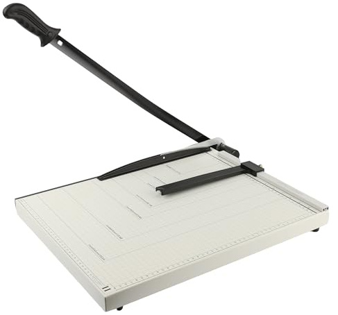 Guillotina de Papel A3 con Base Metálica Robusta – Cuchilla de Acero Inoxidable de Alta Precisión – Capacidad 12 Hojas – Para A3/A4/B5/B6/B7