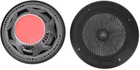Ausla 6,5 Tum Högtalarset för Bil, Högtalarsystem med Glasfiberkonkomponent 60W 4 Ohm med Crossovers Diskanthögtalare, 91dB 60Hz Till 20kHz för Bilhem Public Place Audio