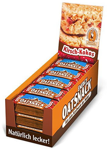 Energy OatSnack, natürliche Riegel - von Hand gemacht, Kirsch-Kokos, 30 x 65 g, 1er Pack (1 x 1950 g)