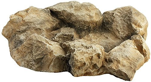 OASE 50414 Bachlaufelement sand Linkskurve - Teich Bachlauf, Sandsteinoptik, naturnahe Bachlaufschale, Wasserfall Element