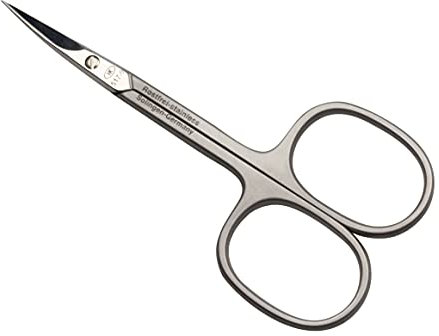 HK Manicure by Hans Kniebes - 9 cm gebogene Hautschere - Nagelhautschere aus Solingen - rostfreier, antiallergener Edelstahl