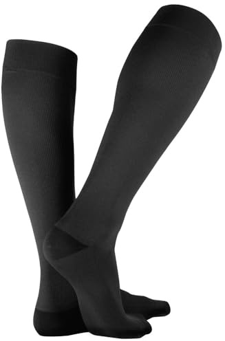 Bauerfeind VenoTrain Business AD CCL2 foot long Kompressionsstrümpfe M plus schwarz long
