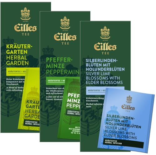 KRÄUTER BEST Set mit den drei beliebstesten Sorten der EILLES Teebeutel